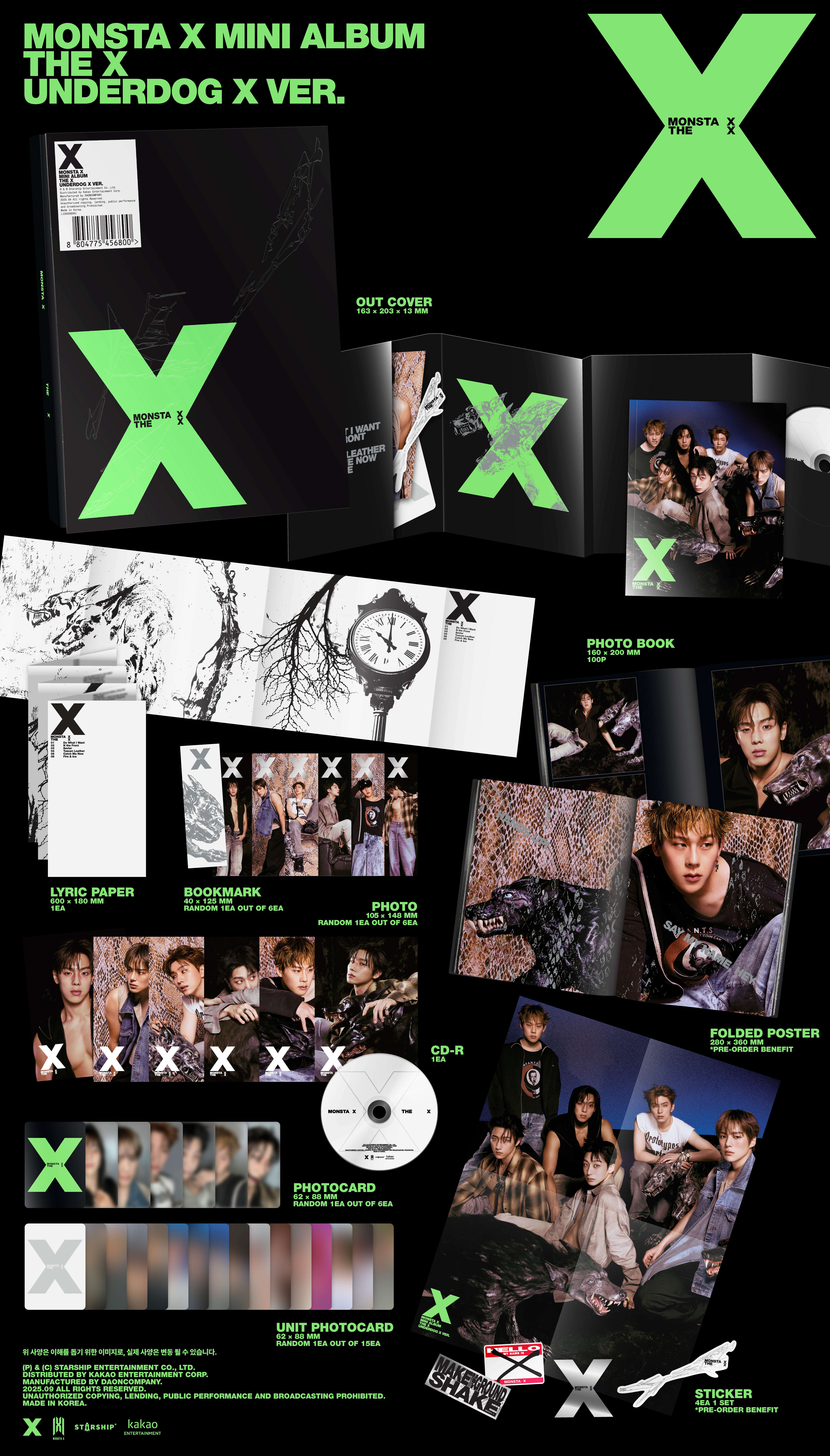 MONSTA X - THE X (PHOTOBOOK Ver.)